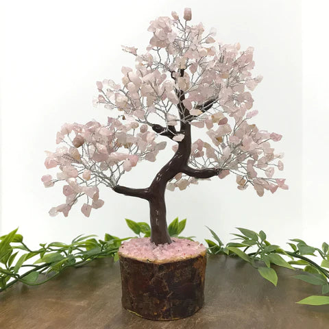 Rose Quartz Tree of Life 500 Ct