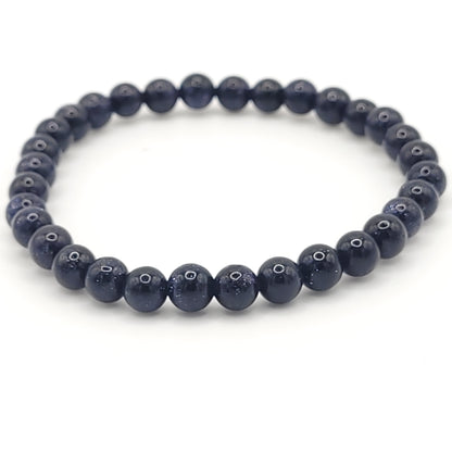 Blue GoldStone Stretch Bracelet