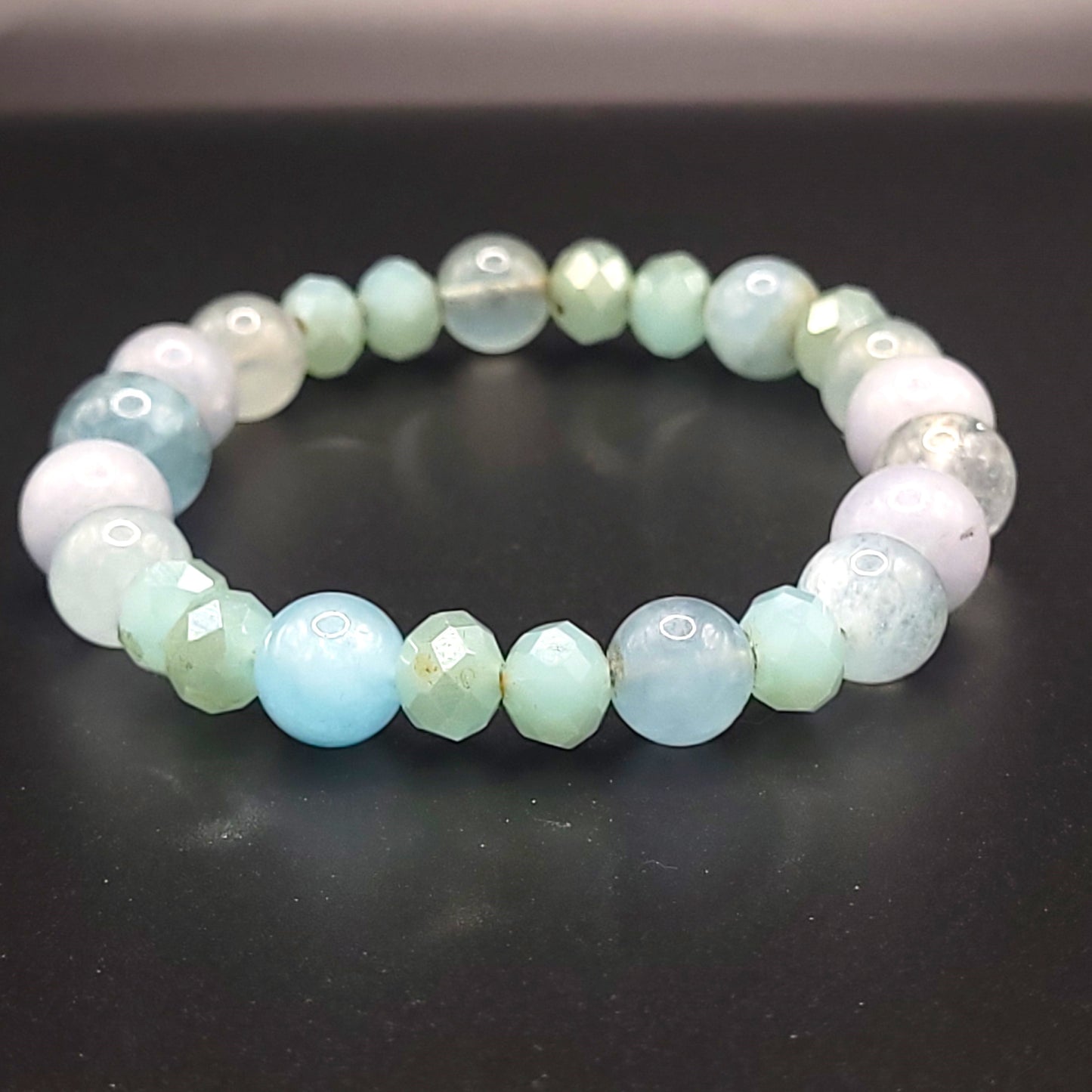 Aquamarine Stretch Bracelet Size 7.5mm